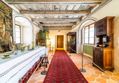 Room with restored wooden painted ceiling. | © Author: Ministry of Regional Development CZ, not subject to Creative Comons